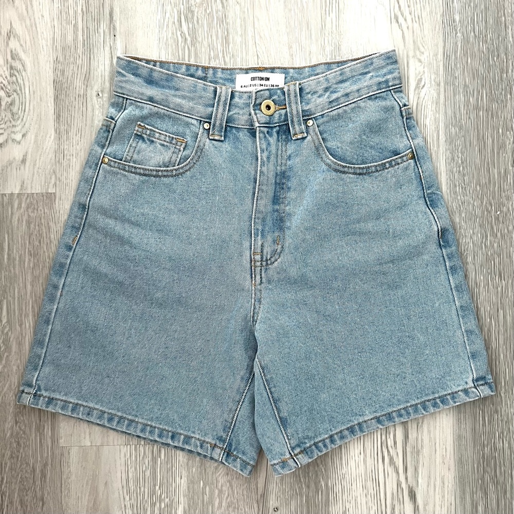 Cotton On Dad Denim Shorts